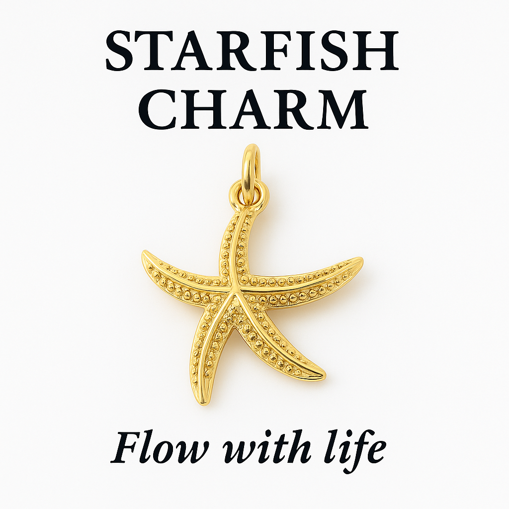 Starfish Charm GOLD – Flow With Life