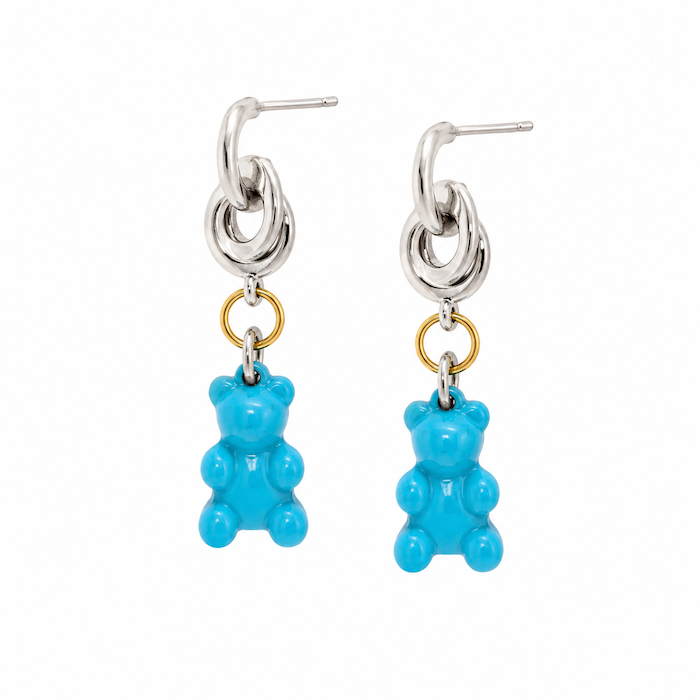 Silver Circle Twist Earrings - (Earrings + 2 Charms) - (Pick Your Charms on TT LIVE)