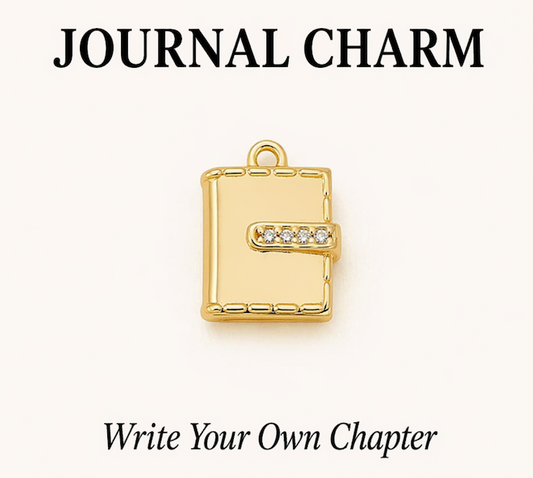 Journal Notebook Charm GOLD