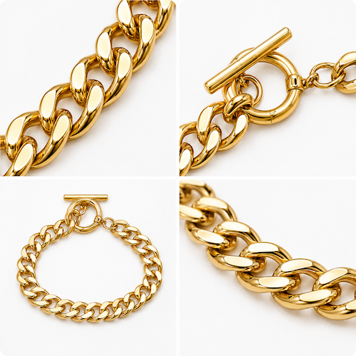 Big Daddy Link BRACELET Bundle - (Chain + 3 Charms) TT LIVE