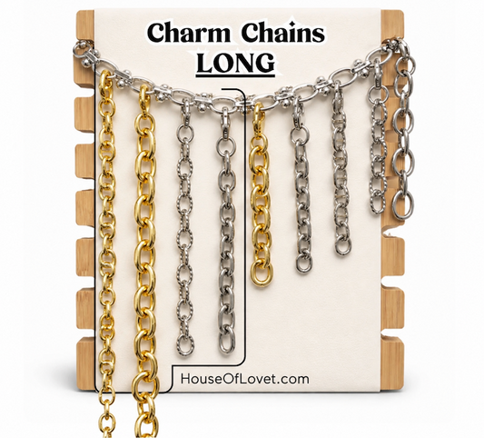 Charm Chain Bundle LONG - (4 Charms)