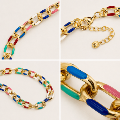 Lux Enamel Necklace Bundle (5 Charms)