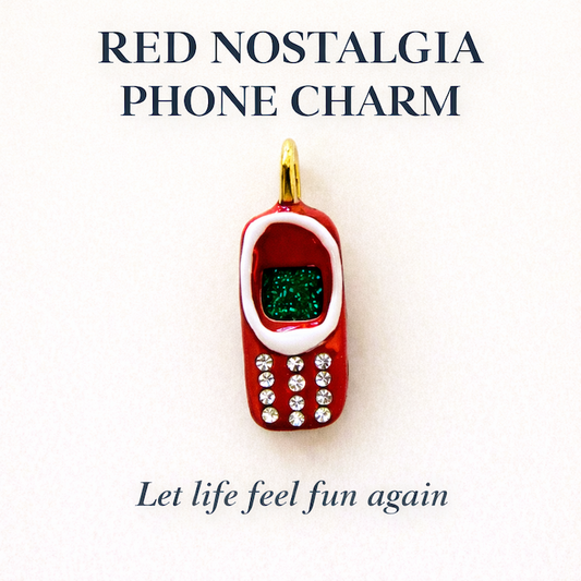 Red Nostalgia Phone Charm