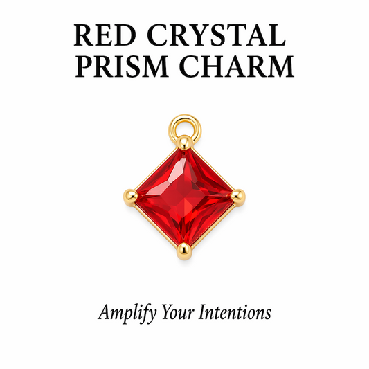 Red Crystal Prism Charm