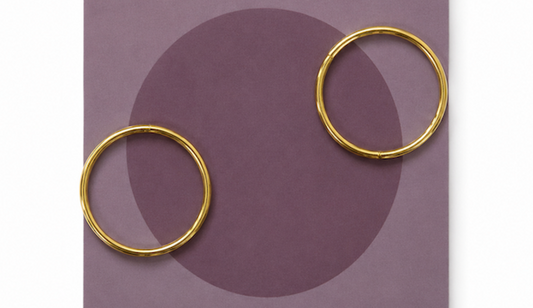 Round Charm Holder Clips (Set of 2) GOLD