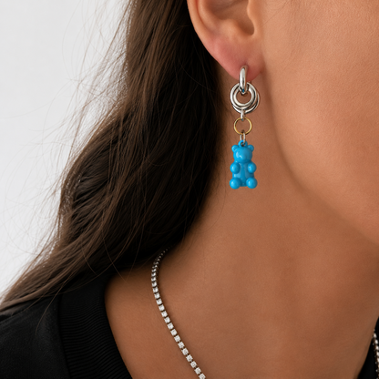 Silver Circle Twist Earrings - (Earrings + 2 Charms) - (Pick Your Charms on TT LIVE)