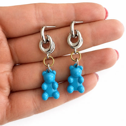 Silver Circle Twist Earrings - (Earrings + 2 Charms) - (Pick Your Charms on TT LIVE)