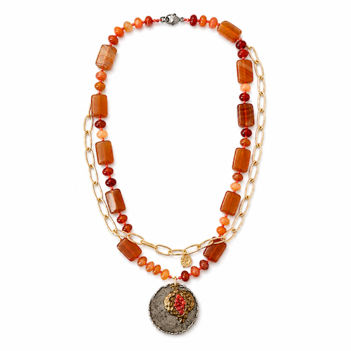 Turkish Pomegranate Carnelian Necklace (SURPRISE)
