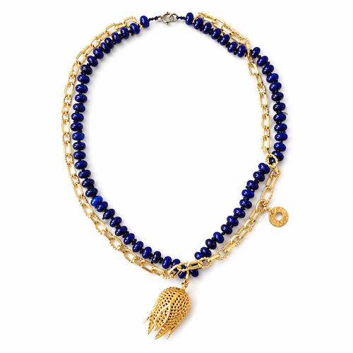 Turkish Tulip Lapis Necklace (SURPRISE)