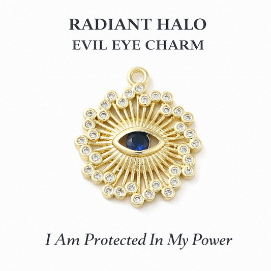 Radiant Halo Evil Eye Charm