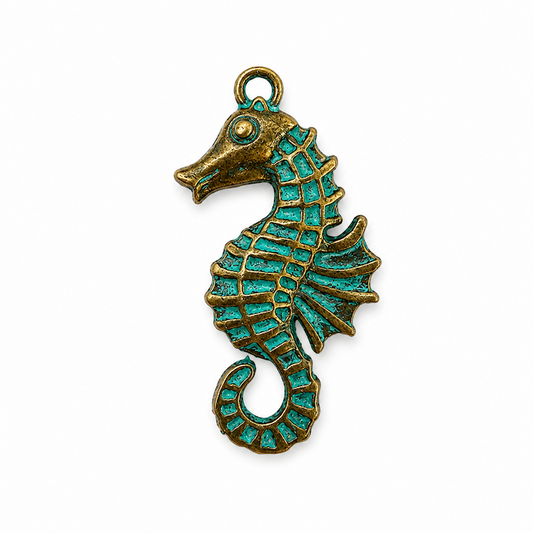 Seahorse Charm - Antiqued Finish (SURPRISE)