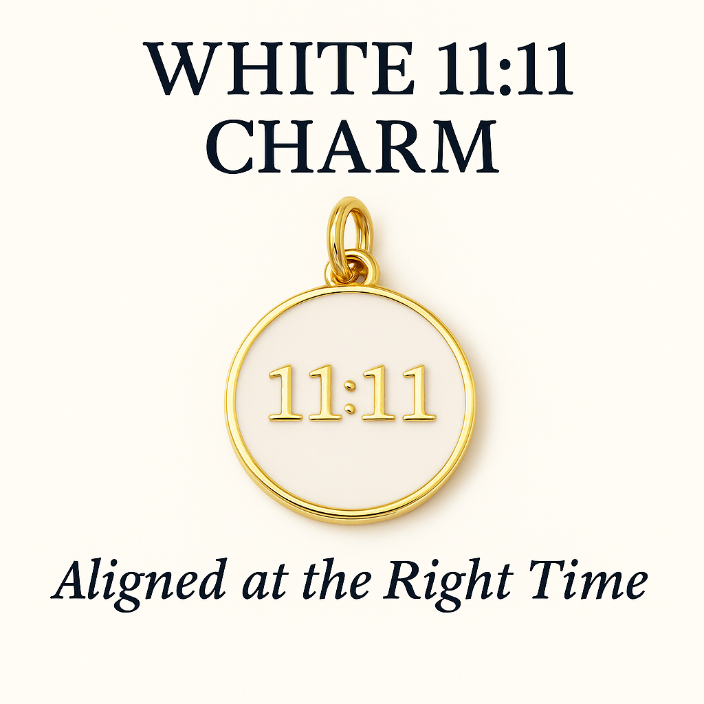 White 11:11 Charm – Aligned At The Right Time