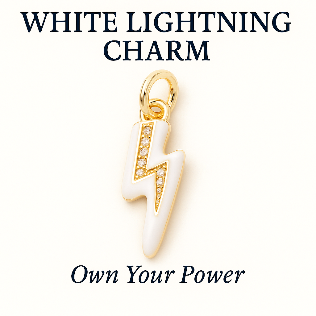 White Lightning Charm - Own Your Power