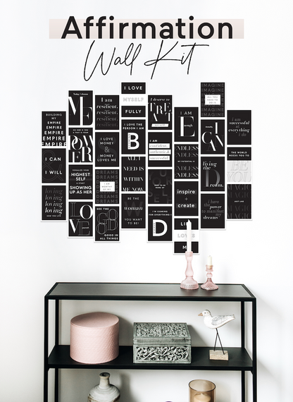 Affirmation Wall Kit (Black)