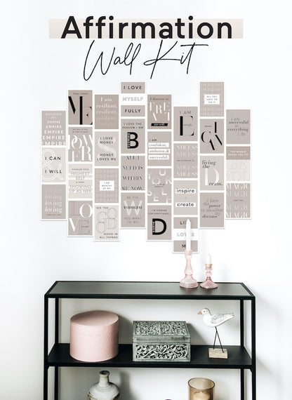 Affirmation Wall Kit (Blush)