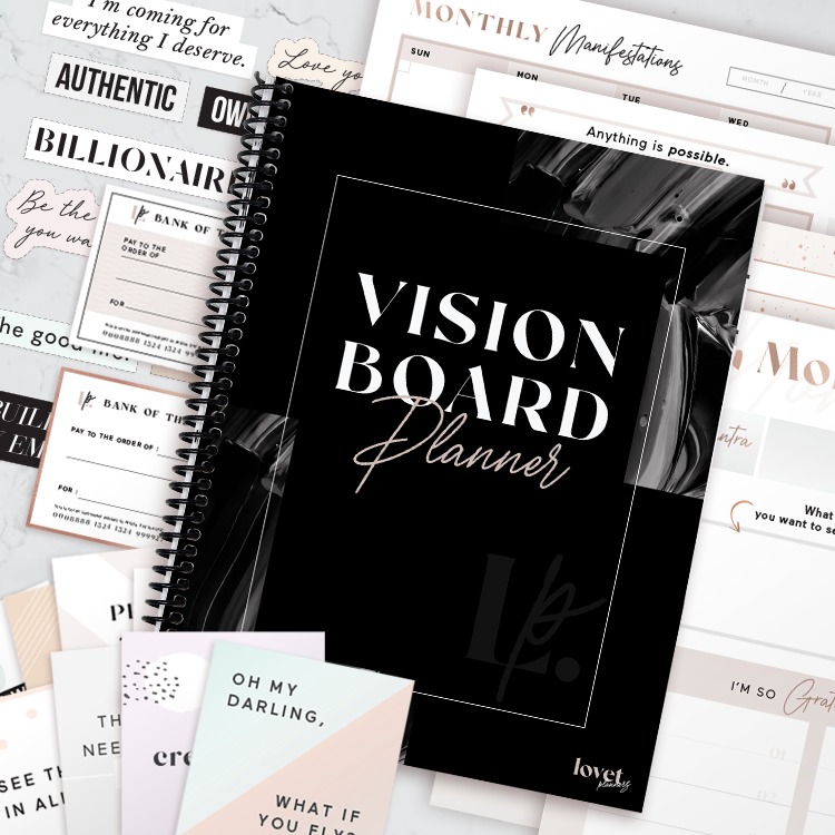 Vision Board Planner [BLACK]