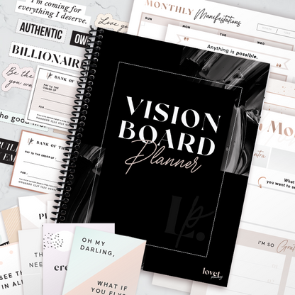 Vision Board Planner [BLACK]