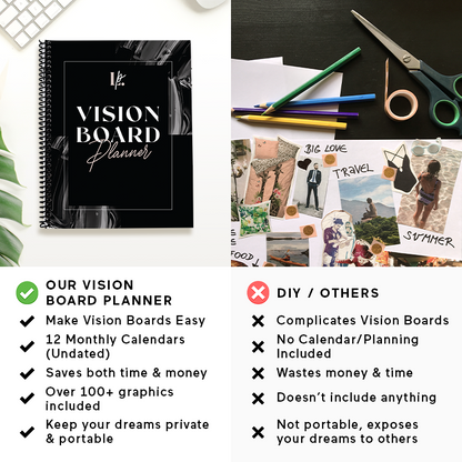 Vision Board Planner [BLACK]
