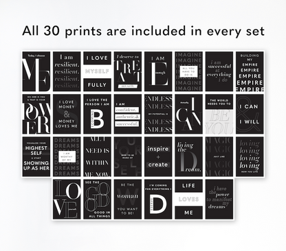 Affirmation Wall Kit (Black)