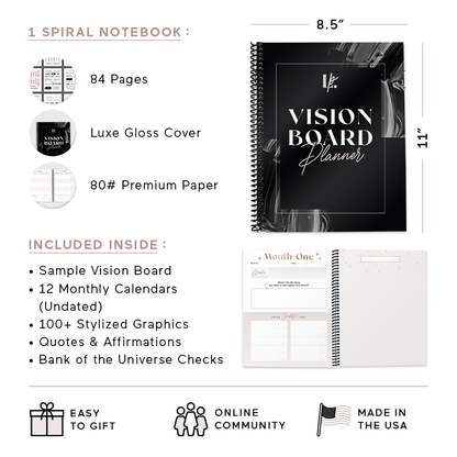 Vision Board Planner [BLACK]