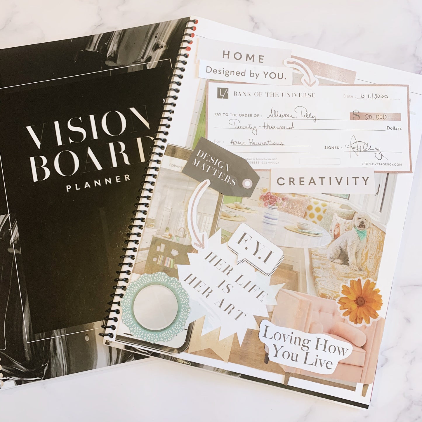Vision Board Planner [BLACK]