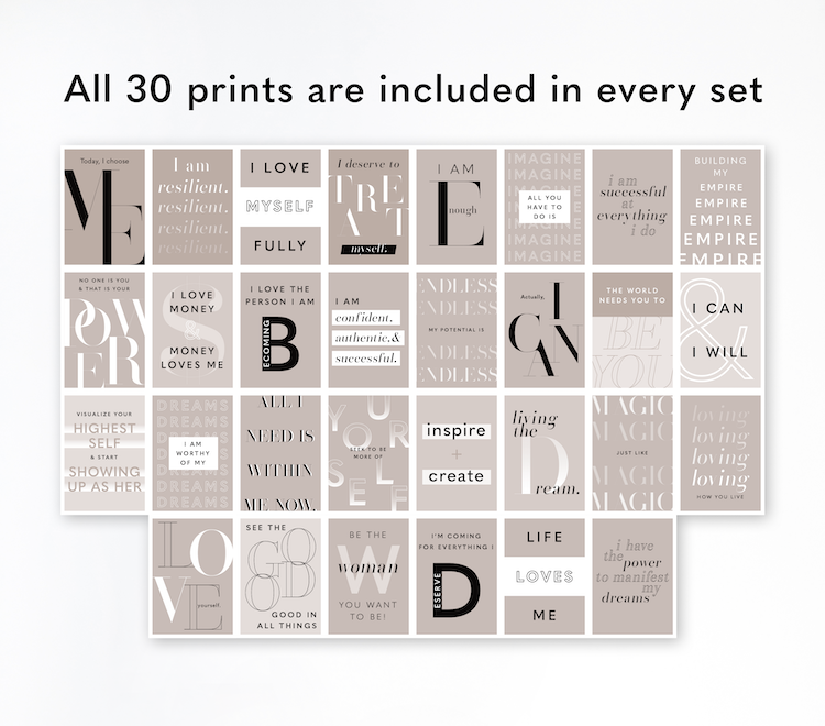 Affirmation Wall Kit (Blush)